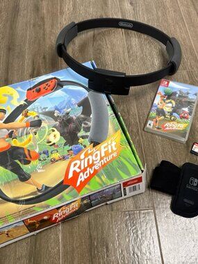 Ring Fit Adventure Nintendo Switch Game Ring + Leg Strap Fitness Bundle